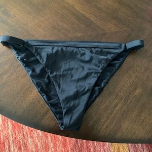 NWOT RVCA black string swim bikini bottoms